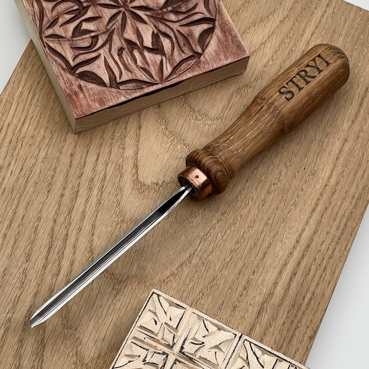 Wood Carving Kit 7 pcs, Chisels and Gouges  STRYI Profi, Versatile Carving Set
