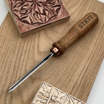 Wood Carving Kit 7 pcs, Chisels and Gouges  STRYI Profi, Versatile Carving Set