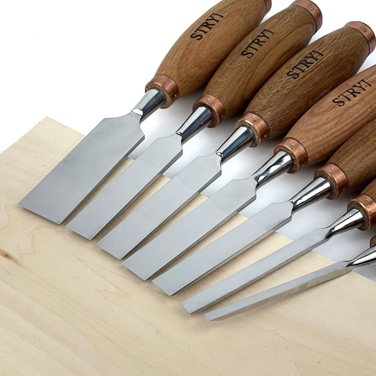 7-Piece Carving Chisel Set STRYI Profi in Wooden Gift Box