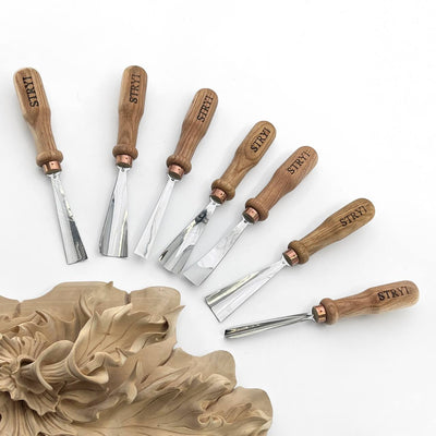 STRYI Hand-Forged Relief Carving Set | The 7-Piece Professional Relief