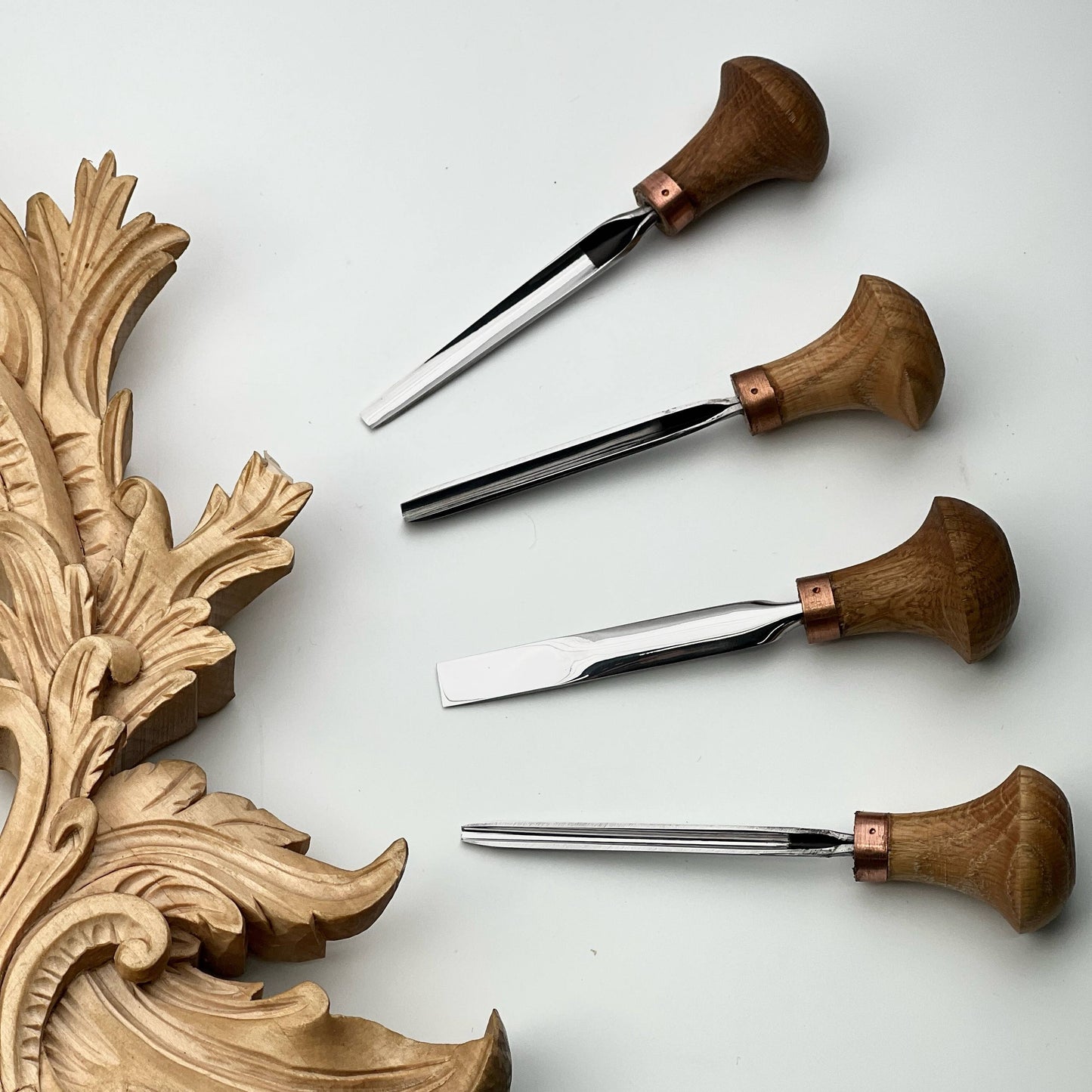 Micro Carving Tools: 4-Piece Palm Set for Whittling & Jewelry