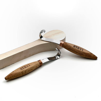 The Spoon knife STRYI Profi 80mm Hook Knife Set (Left & Right)