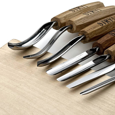 STRYI 7-Piece Compact & Lightweight Wood Carving Set for Beginners & Students