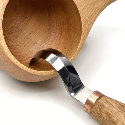 Spoon Bowl Kuksa carving hook knife 50mm STRYI Profi, Hook knife, Spoon knife, Carving plate s