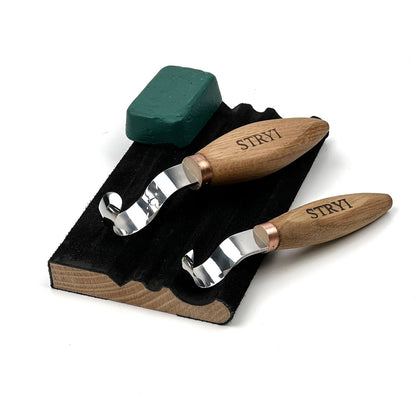 Premium Spoon Carving Hook Knife Set, 2-pieces Spoon knives set