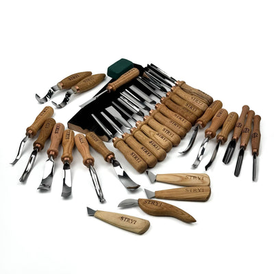 30-Piece Wood Carving Chisel Set | Versatile Carving Set