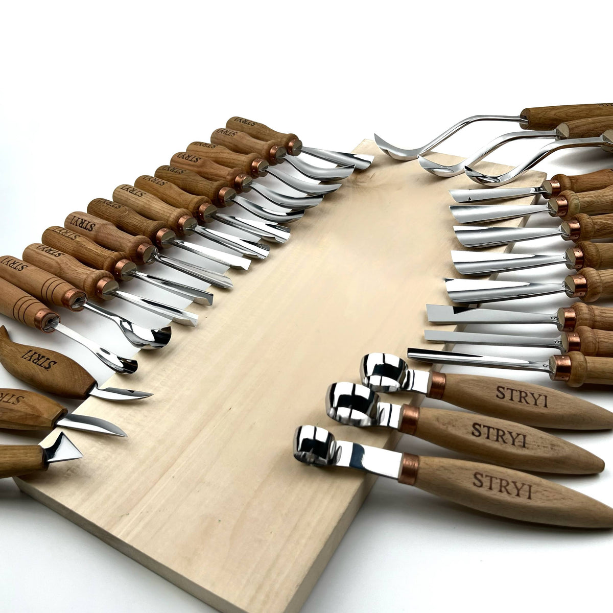 Hand ForgedChisels Set 30-Piece STRYI Profi, Woodworking Set