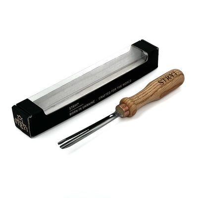 Wood Carving Gouges, Sweep #8, Hand Forged STRYI — for Deep Relief Carving