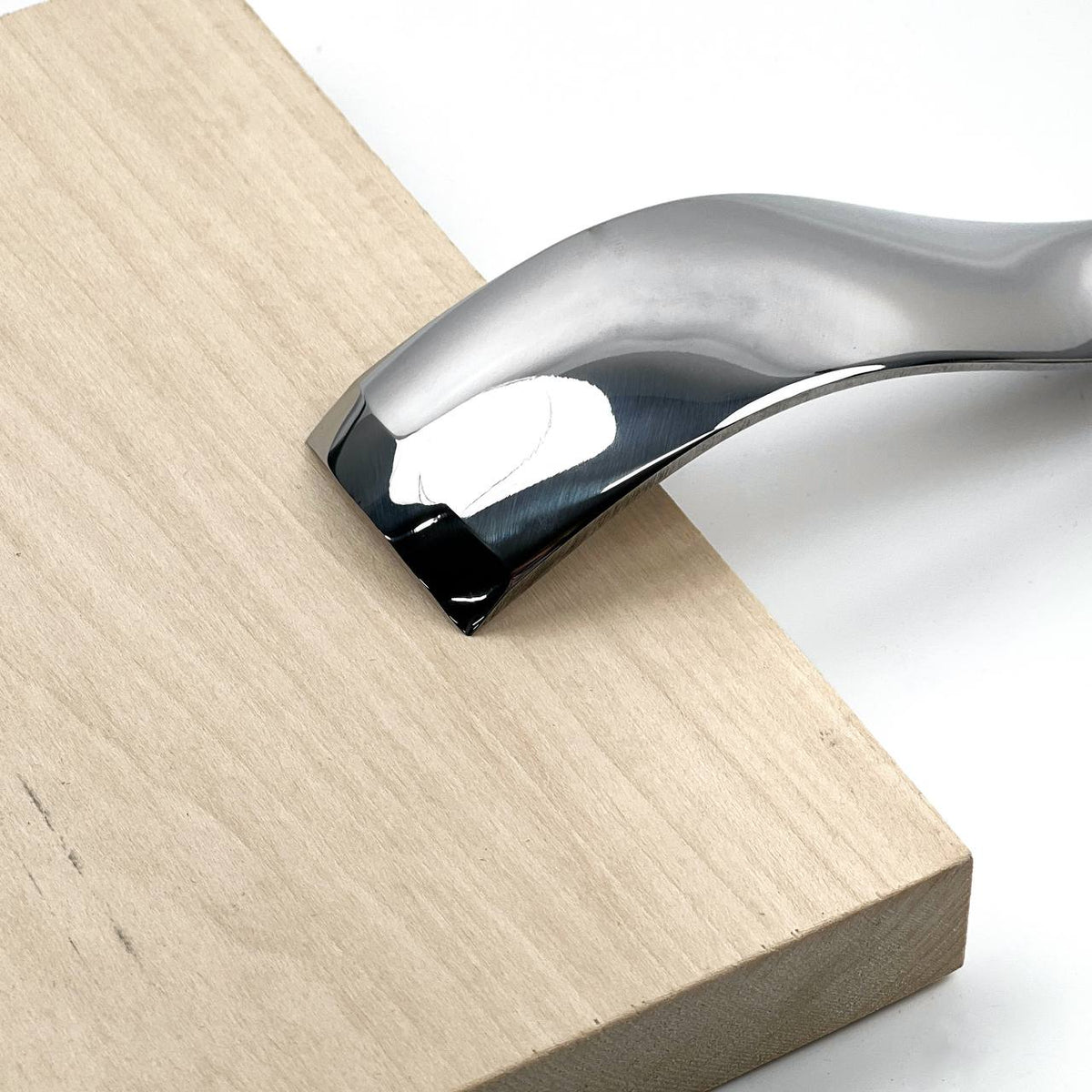 Large Chisel, Sweep #7 Bent, Heavy-Duty Gouge STRYI Profi — for Wood Sculpting, Bowl Carving