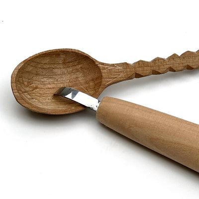 Spoon Carving Knife, Mini, STRYI Profi — for Detailed Figurine and Bowl Carving