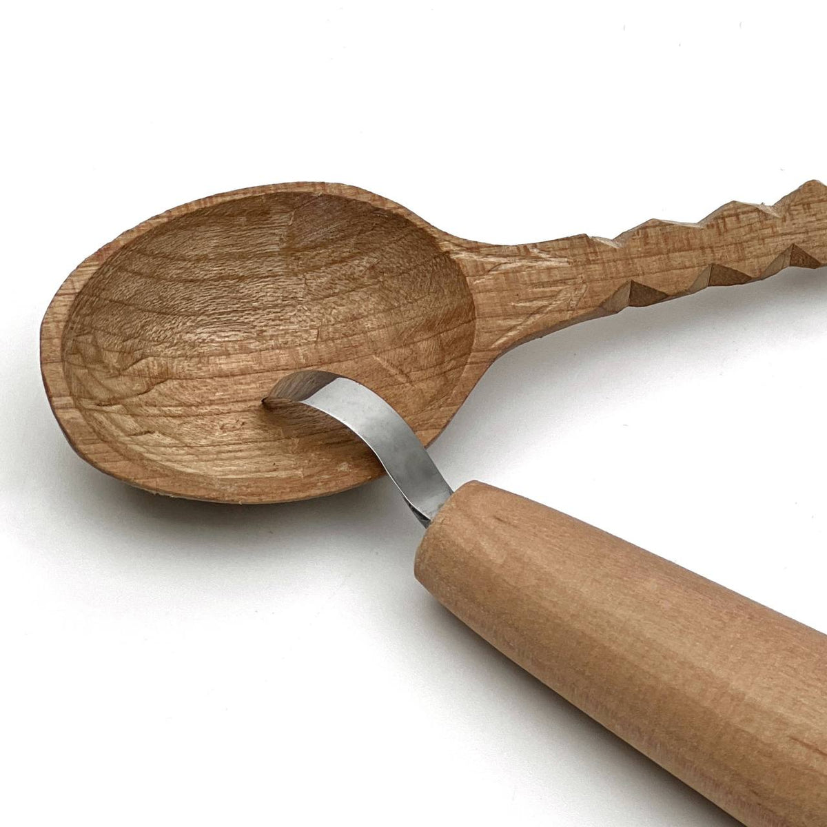 Spoon Carving Knife, Mini, STRYI Profi — for Detailed Figurine and Bowl Carving