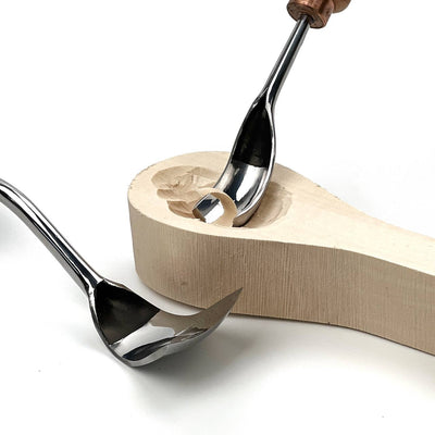 Spoon Carving Kit, 2-Piece, STRYI Profi — for Bowl and Kuksa Carving