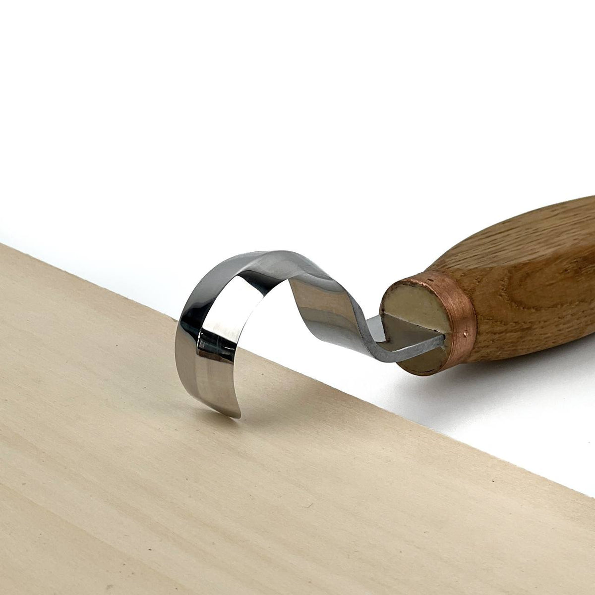 Double Bevel Hook Knife, 35mm STRYI Profi — for Spoon and Bowl Carving