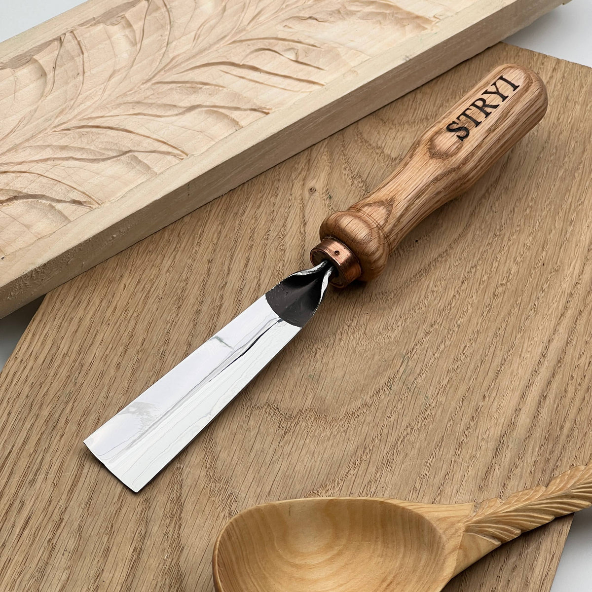 Wood Carving Kit 7 pcs, Chisels and Gouges  STRYI Profi, Versatile Carving Set