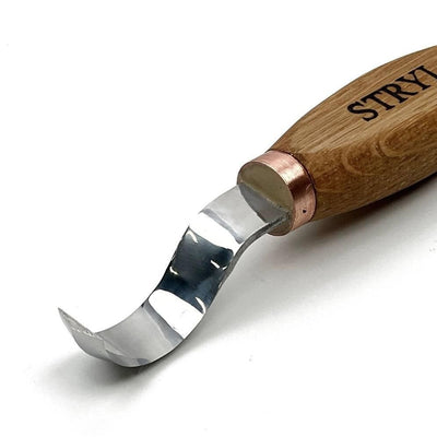 STRYI Profi 50mm Double-Edged Hook Knife for spoon carving