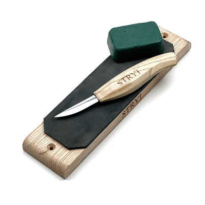 Whittling Starter Kit with Detail Knife, Strop & Compound