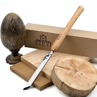 Skew Chisel 0.8" (20mm) 45° STRYI Profi for Lathe Wood Turning
