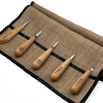 Whittling Kit, Tiny-Sized Chisels, STRYI Profi — for Carving Figurines