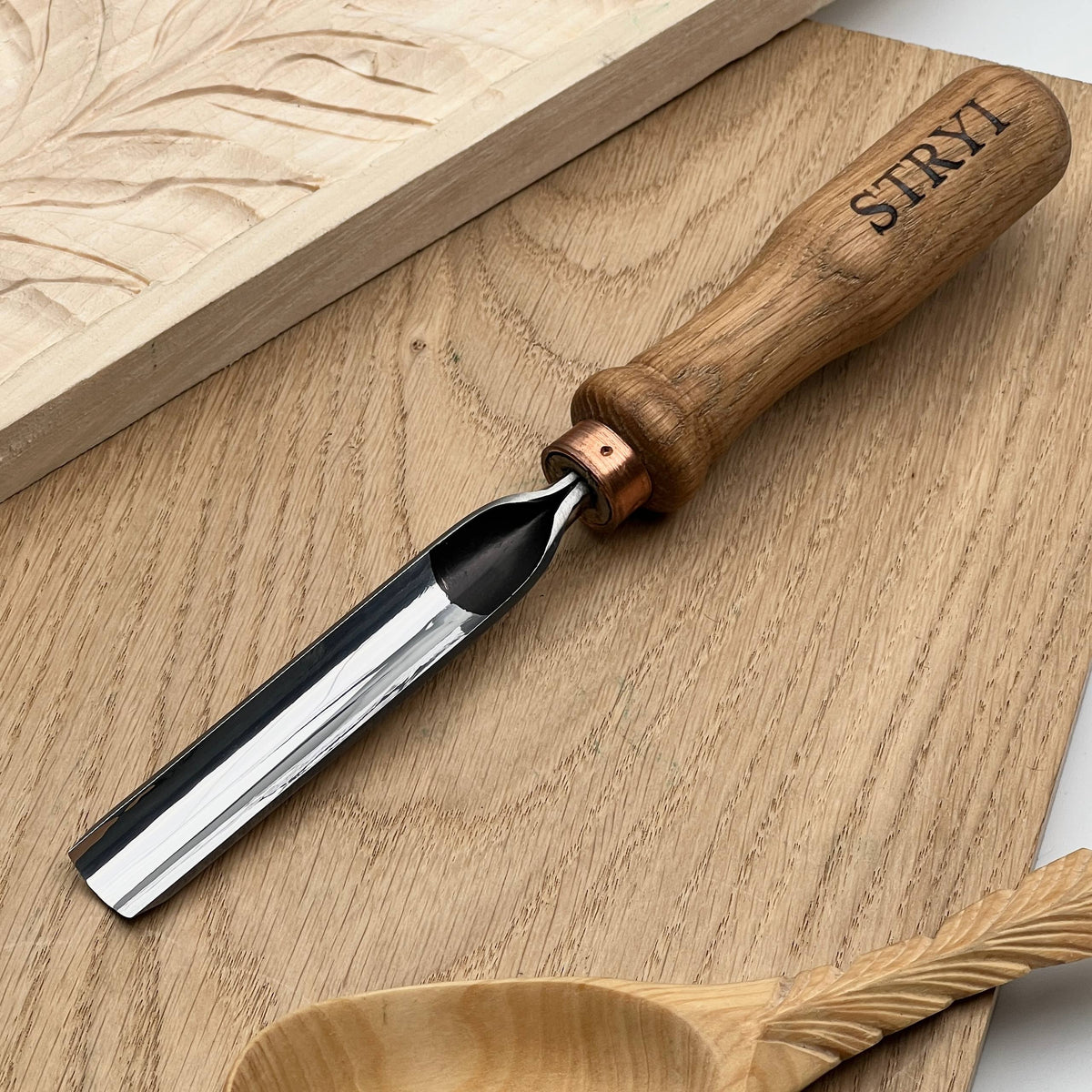 Wood Carving Kit 7 pcs, Chisels and Gouges  STRYI Profi, Versatile Carving Set