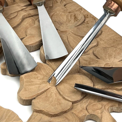 Relief Carving Tool Set, 5-Piece STRYI Profi Kit for Fine Ornament