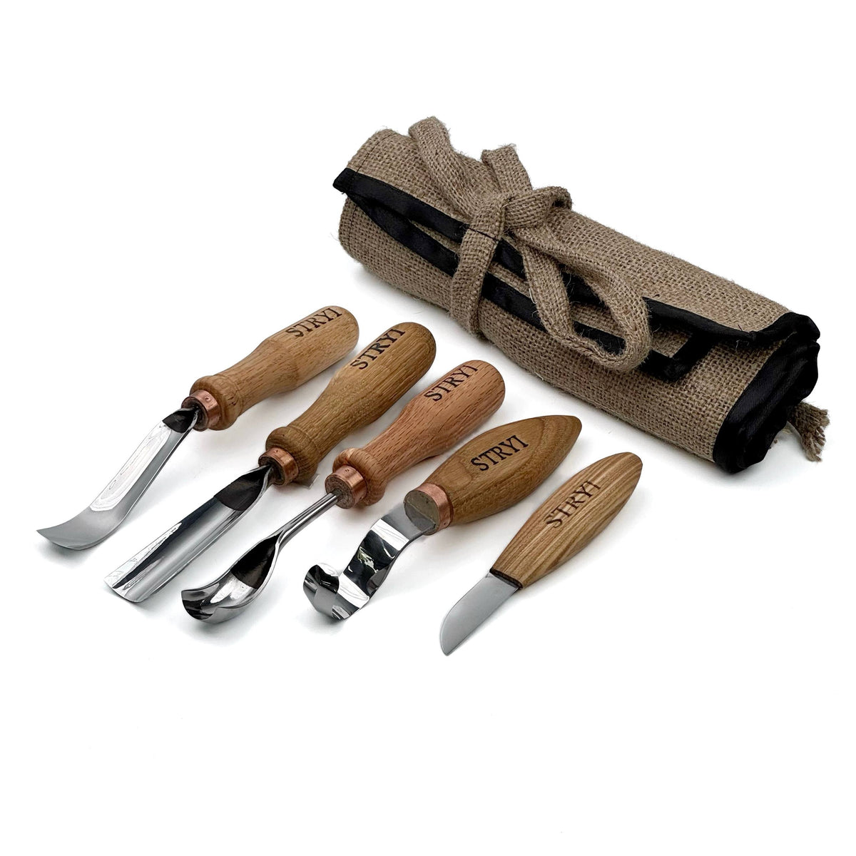 Spoon and kuksa carving kit, Bowl carving set, Stryi carving toolkit