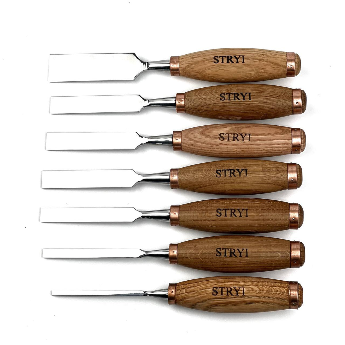 7-Piece Carving Chisel Set STRYI Profi in Wooden Gift Box