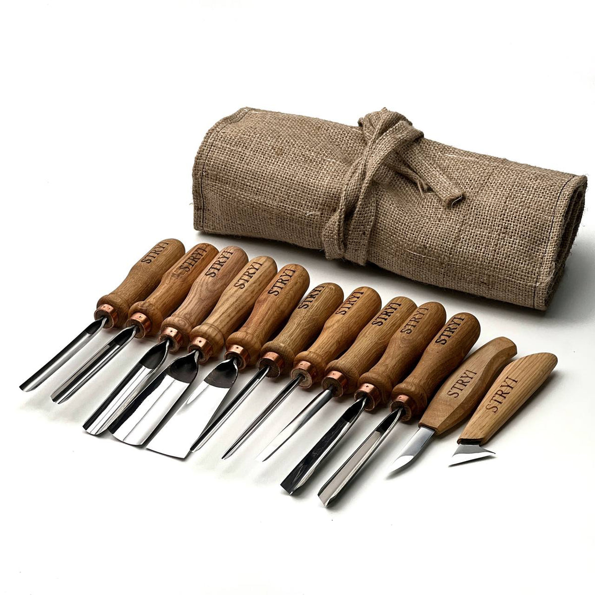 Professional Wood Carving Tool Set, 12-Piece STRYI Profi Kit