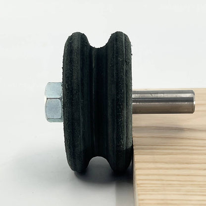 Convex Leather Stropping Wheel – Razor Sharpness for Gouges Without the Risk of Overheating Steel (Copy)