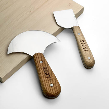 Premium Leather Craft Knife Set – 2-Piece Skiving & Cutting Tool Set with Gift Box