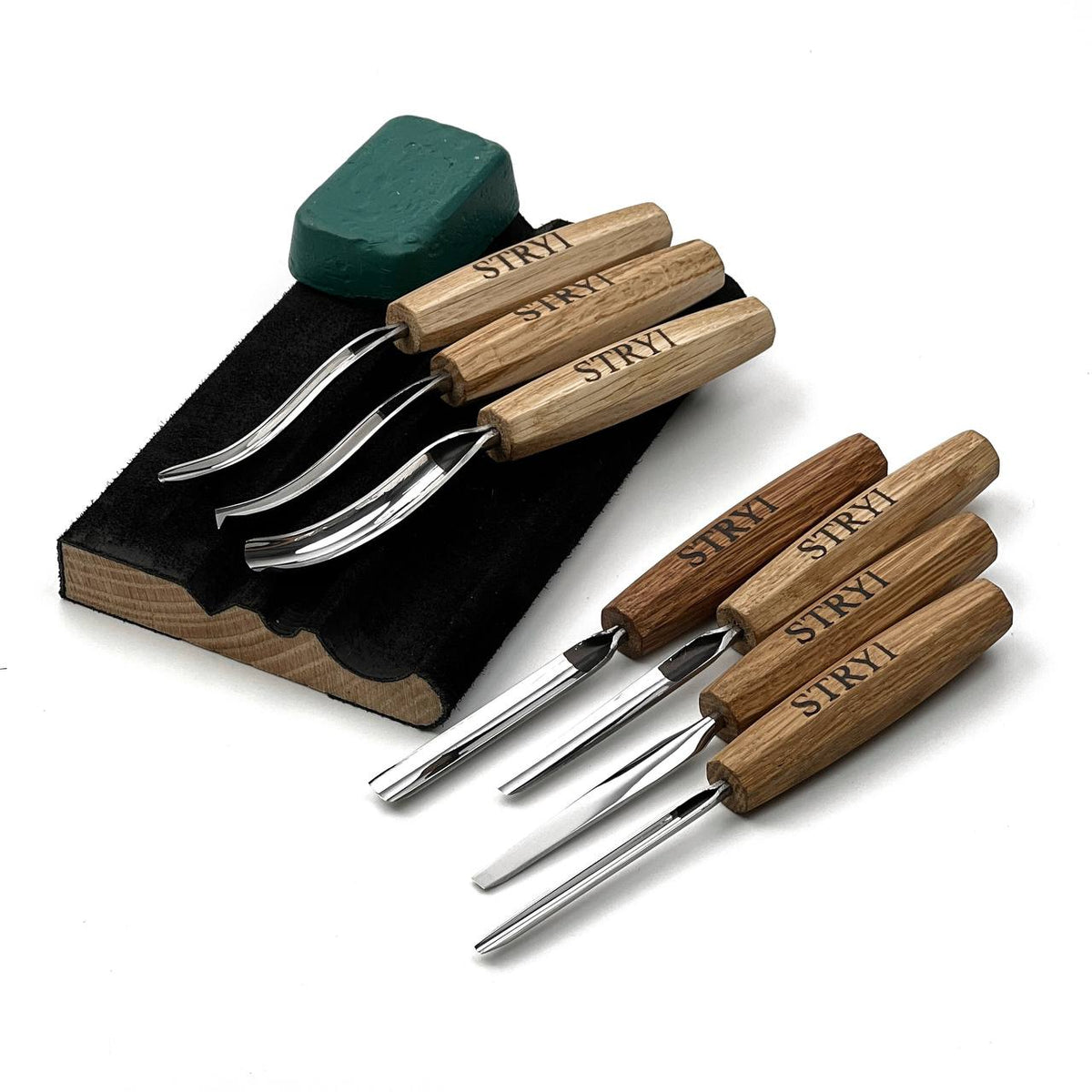 STRYI 7-Piece Compact & Lightweight Wood Carving Set for Beginners & Students