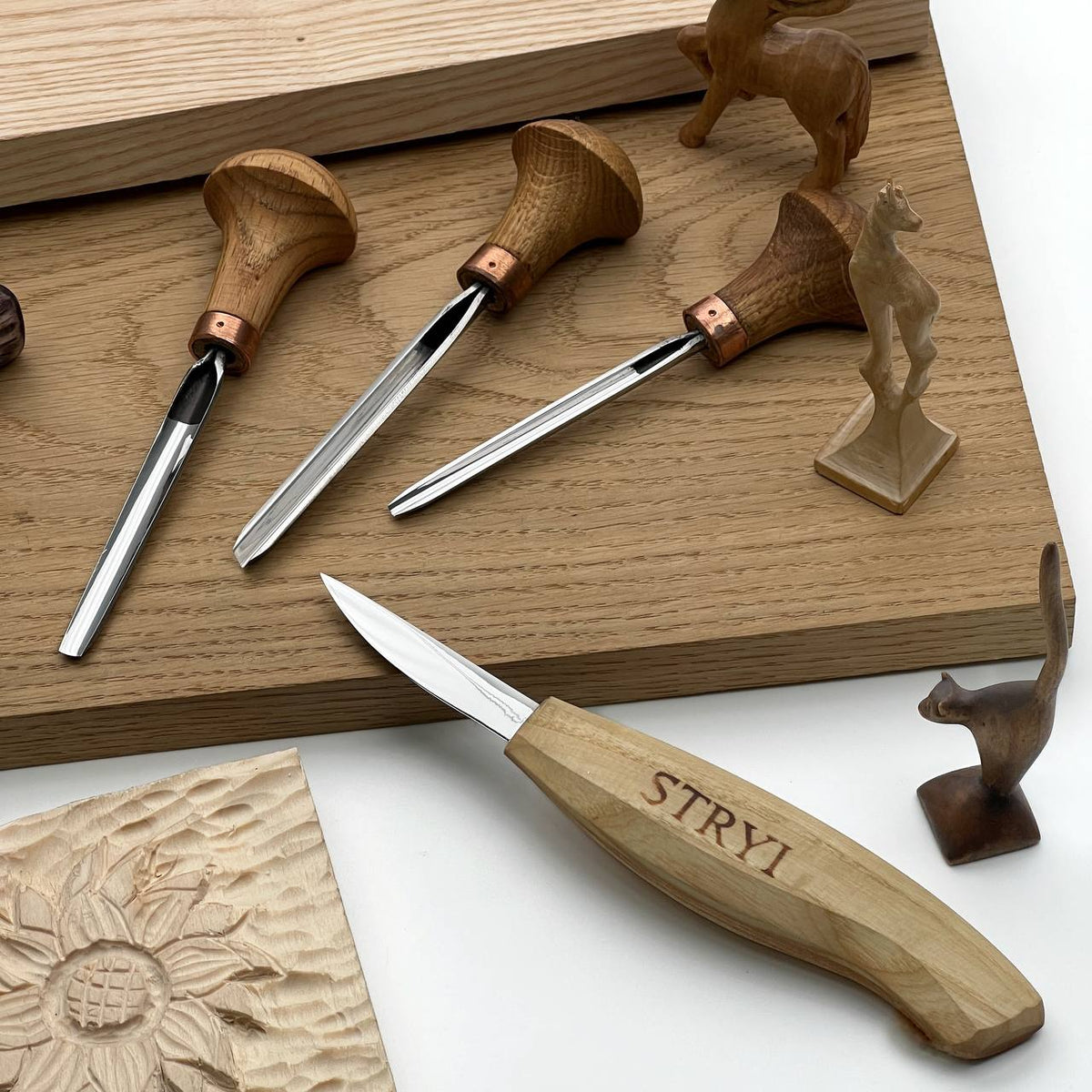 Whittling Kit, 4-Piece, STRYI — for Carving Figures