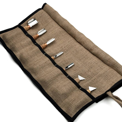 Chip Carving Set, 7-Piece STRYI Profi Kit for Volumetric Relief Carving