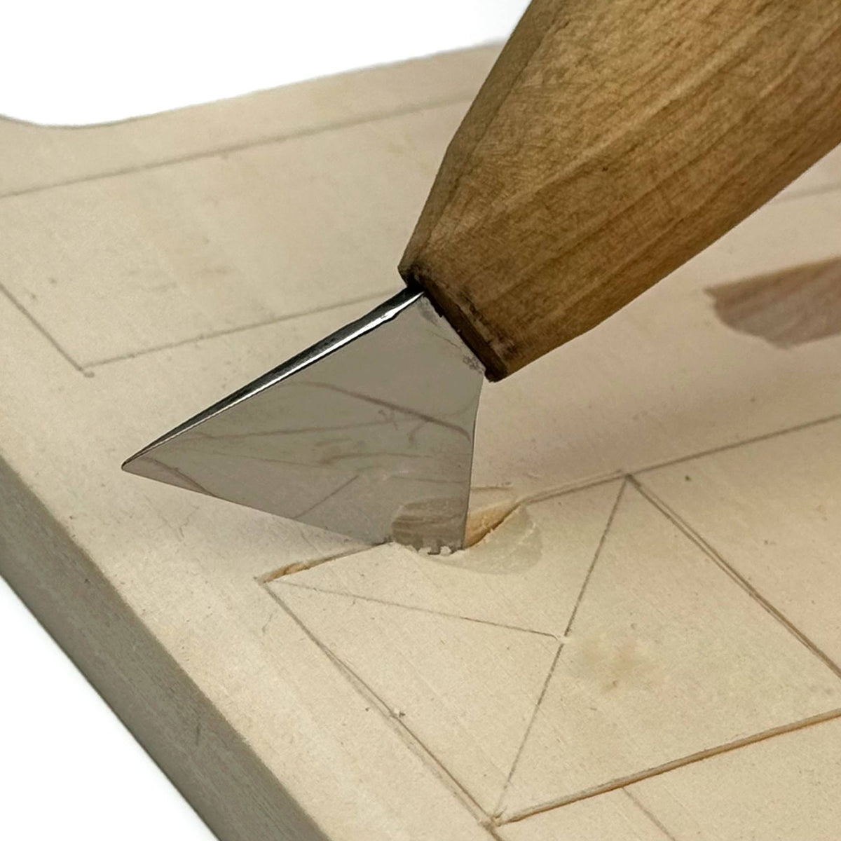 Geometric Chip Carving: Adolf Yurev Volumetric Phone Stand Carving Set