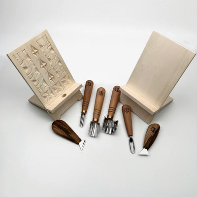 DIY Masterpiece: Premium Phone Stand Woodcarving Set (AY Signature Series)