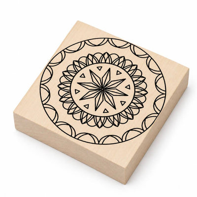 Basswood Blank 3.9x3.9x0.8" (100x100x20mm) STRYI with Chip Patterns