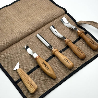 5-Piece Wood Carving Chisel Set | Universal Relief & Deep Carving Tools