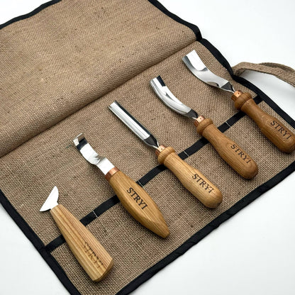 5-Piece Wood Carving Chisel Set | Universal Relief & Deep Carving Tools