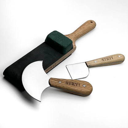 Premium Leather Craft Knife Set – 2-Piece Skiving & Cutting Tool Set with Gift Box