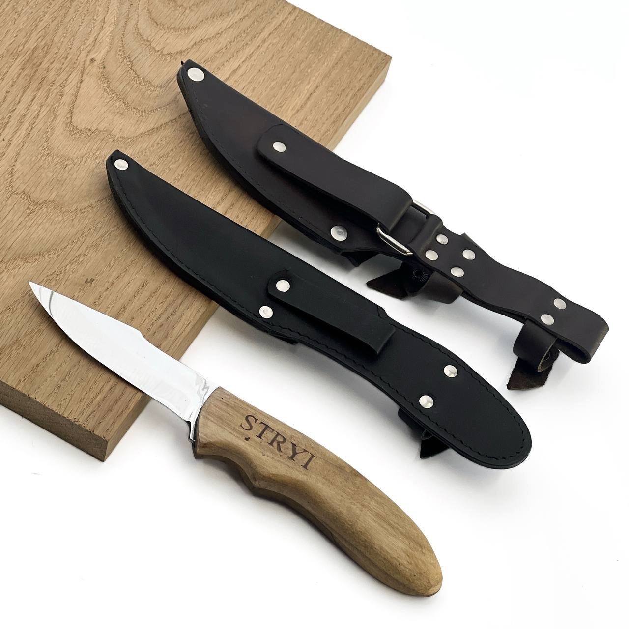 Camp knife STRYI, Green Woodworking Knife, , Outdoor knife