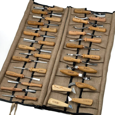 30-Piece Wood Carving Chisel Set | Versatile Carving Set