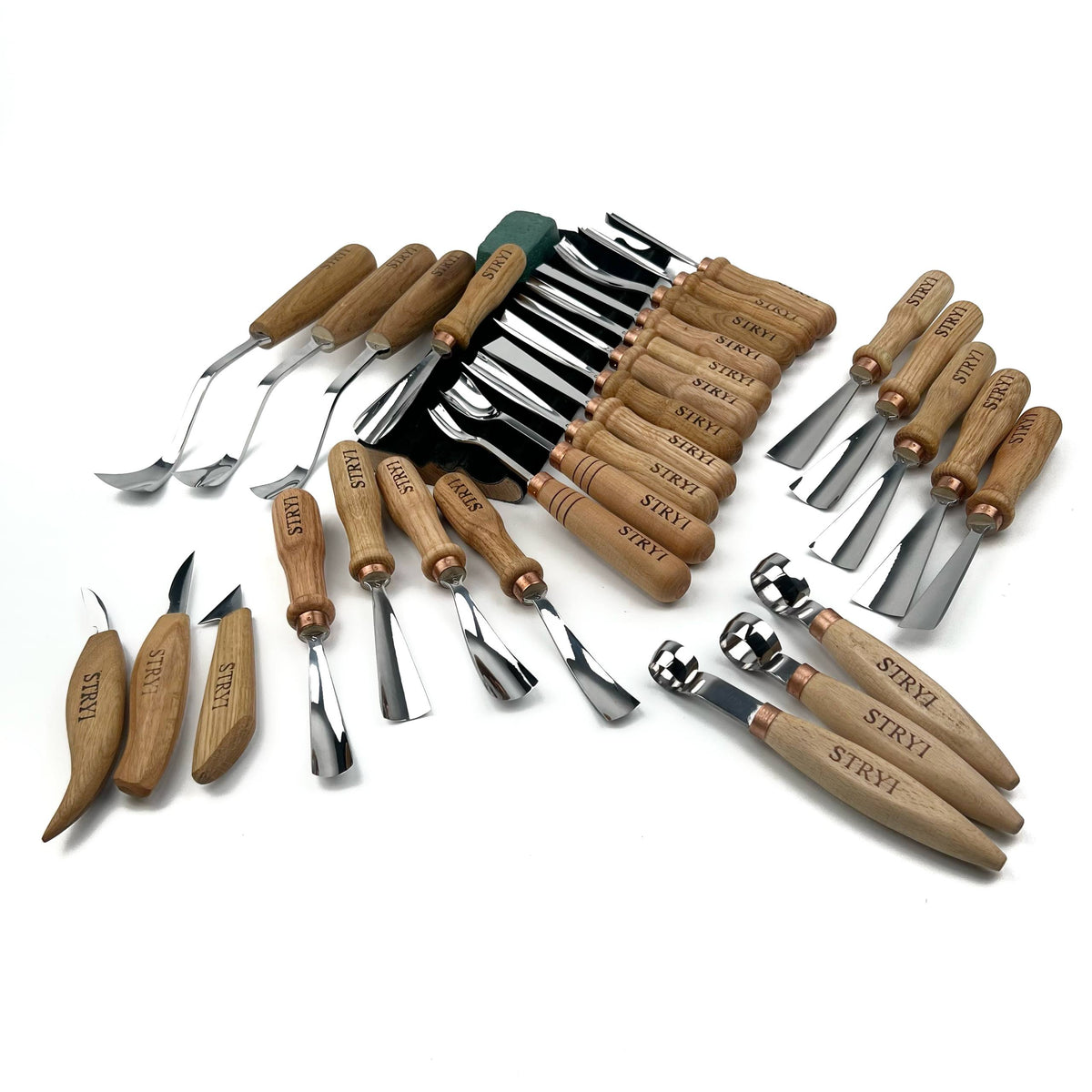 Hand ForgedChisels Set 30-Piece STRYI Profi, Woodworking Set
