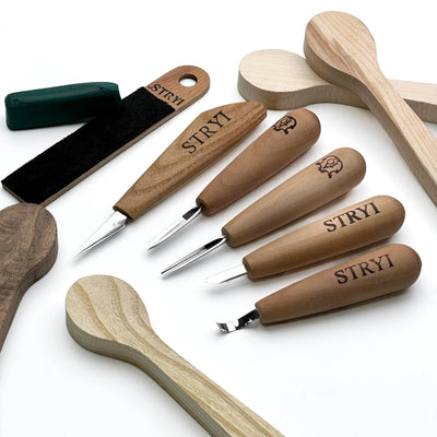 Whittling Kit, Tiny-Sized Chisels, STRYI Profi — for Carving Figurines