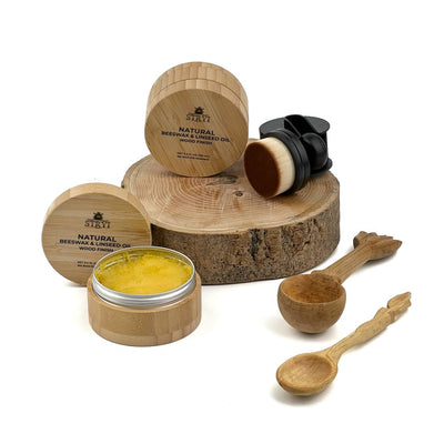 Natural Wood Wax STRYI Finish for Protecting Handmade Items