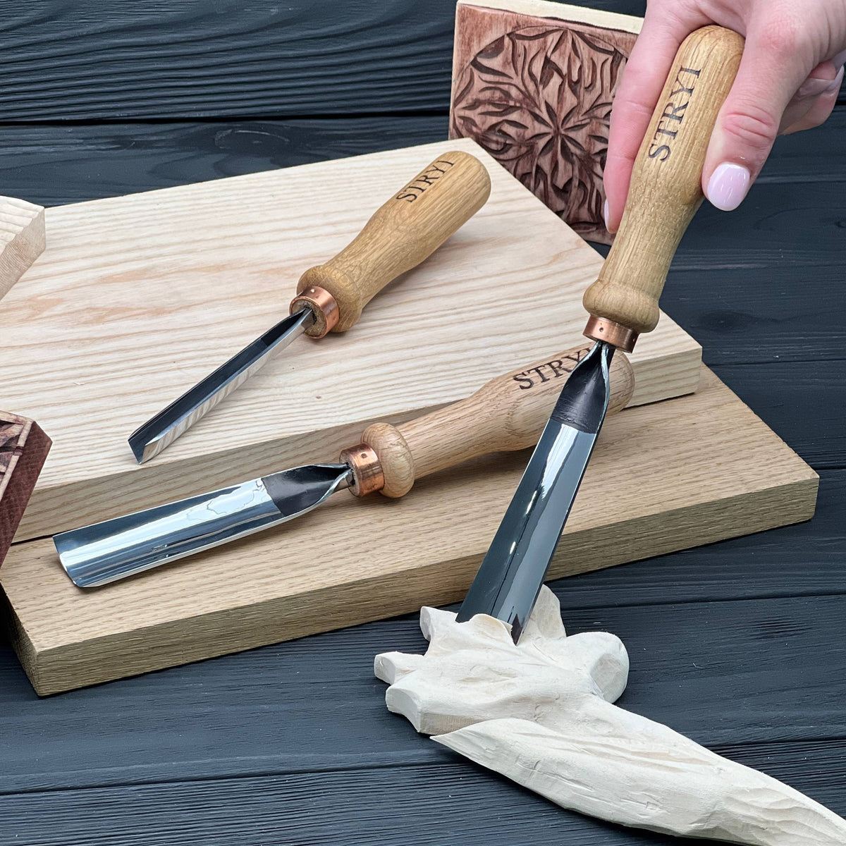Relief Carving: 3-Piece STRYI Start Relief Carving Set