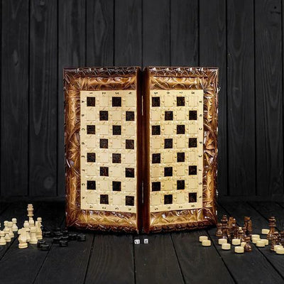 Wooden Blank for Woodcarving | Basswood Box for Chess &Backgammon | Carving & Storage Case